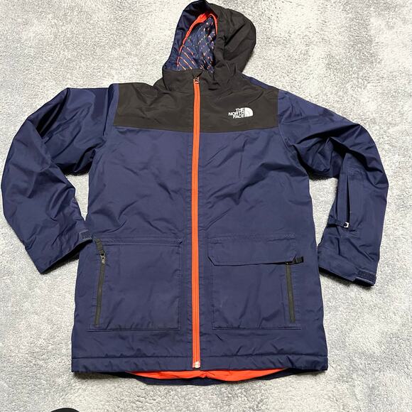 North Face FREEDOM Insulated Jacket Boys Kids Youth Large 14-16 Blue Ski - Picture 1 of 10